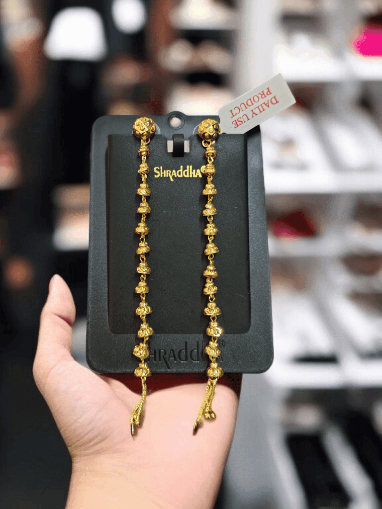 Handcrafted Gold-Plated Beaded Earrings Ethnic Jhumka Style with Ornate Detailing Perfect for Daily & Festive Wear view 2