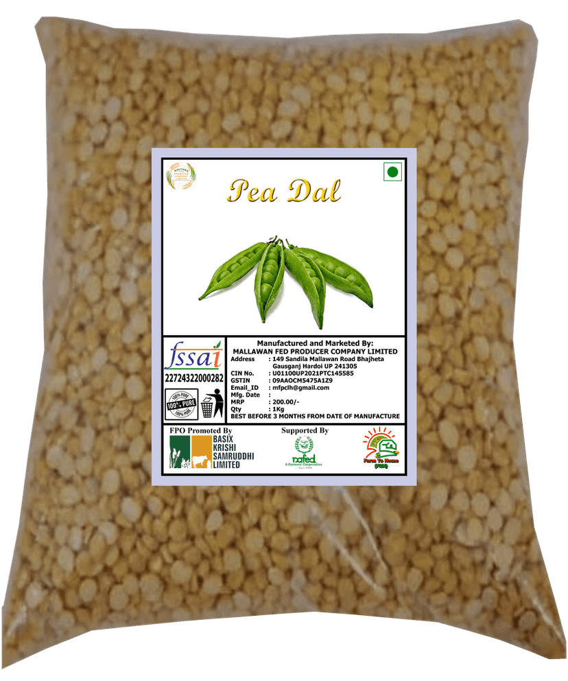 Split Peas Dal, 1 Kg - 100% Pure, Natural and Unpolished view 2