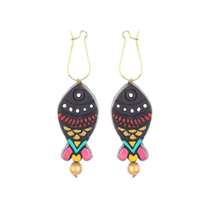 Le bijouxistic EKAM EK TERRACOTTA NECKLACE SET WITH EARRINGS COMBO OF 2 NECKLACES view 6