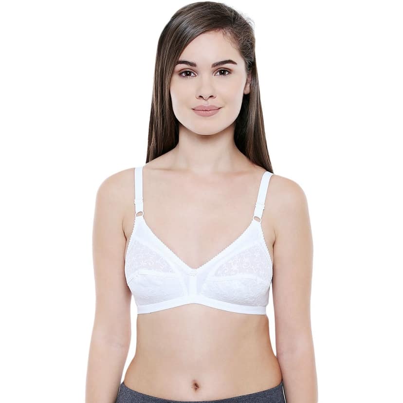 Bodycare Women Cotton Full Coverage Non Padded Regular Bra Pack - 2 E5501WS-WHITE-SKIN view 2