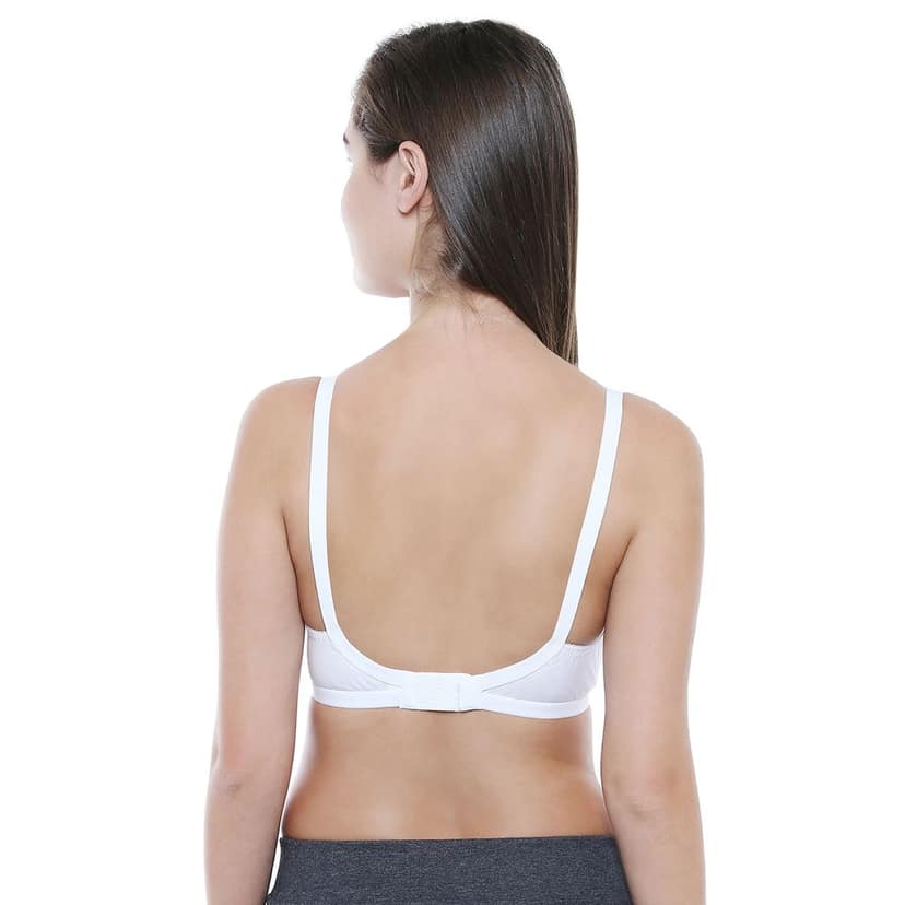 Bodycare Women Cotton Full Coverage Non Padded Regular Bra Pack - 2 E5501WS-WHITE-SKIN view 4