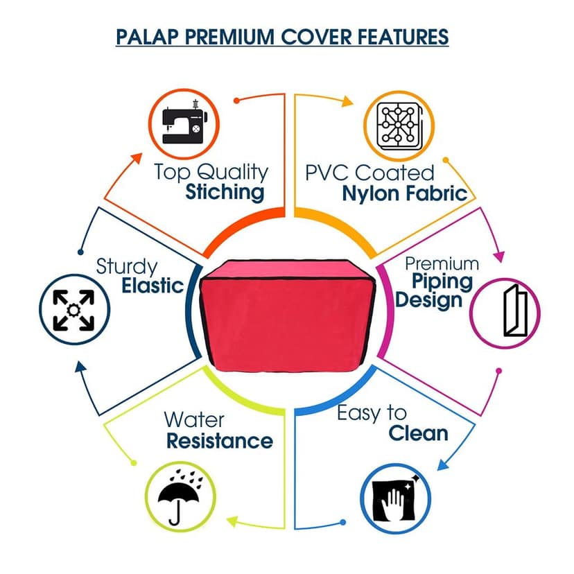 PalaP Super Premium Dust Proof Printer Cover for Canon LBP6030W (Red ; 41.4 x 29.9 x 24.9 cm) view 3