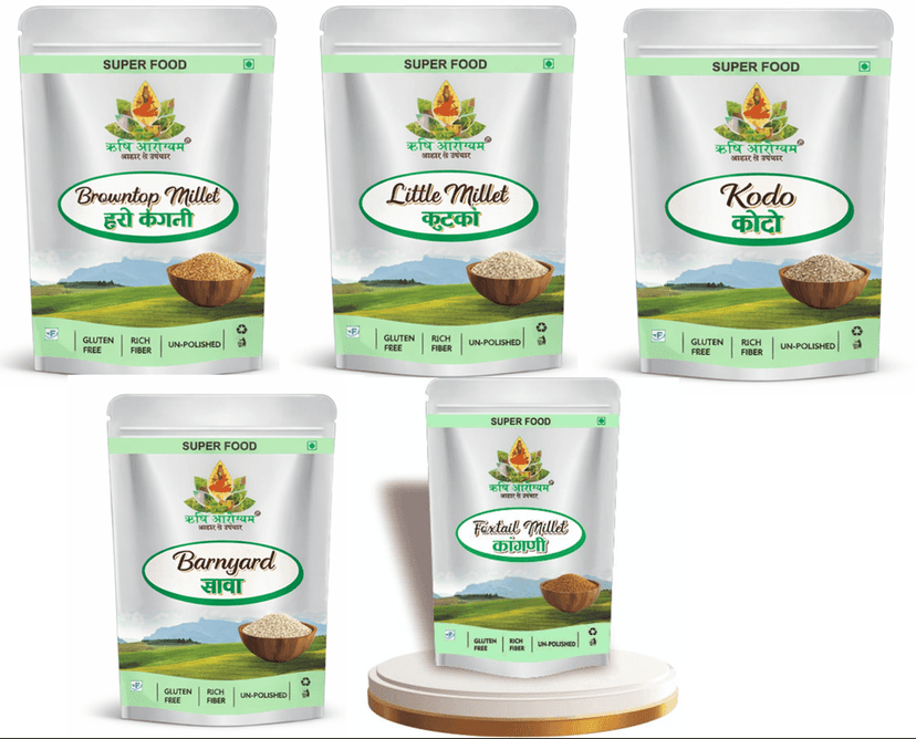 5 Positive Millets Set (UNPOLISHED)