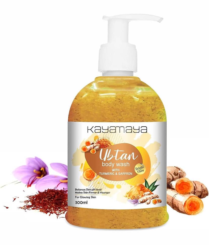Ubtan Body Wash with Turmeric & Saffron for Glowing Skin