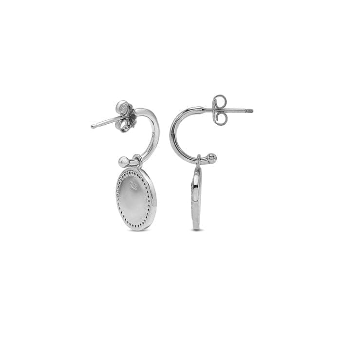 Silver Victorian Coin Earrings view 6