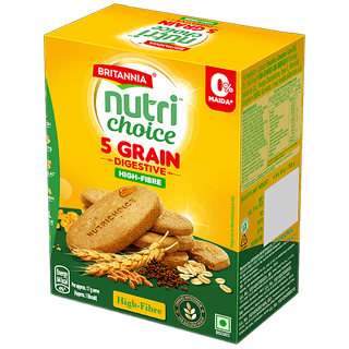 Britannia Nutrichoice 5Grain Cookies, 200 gm