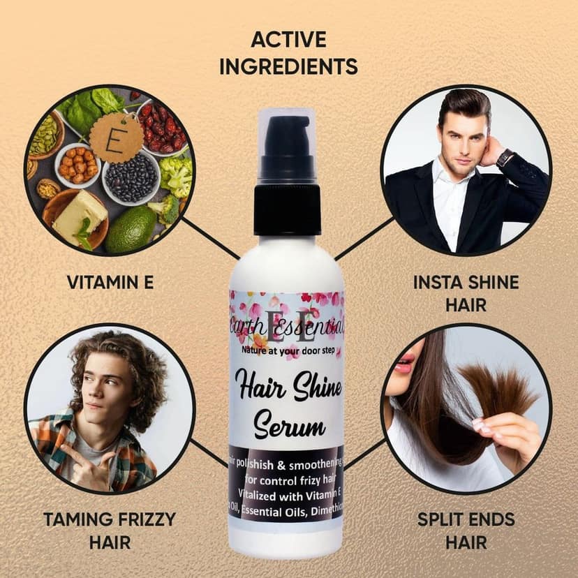 Hair shine & de fizz Serum Straightening And Soften Dry Hair view 2