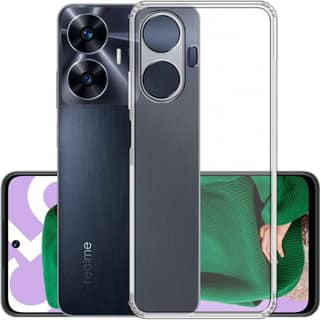 PLUGTECH TPU Ultra Hybrid Clear Camera Protection Back Cover Case for Realme C55,Realme Narzo N55