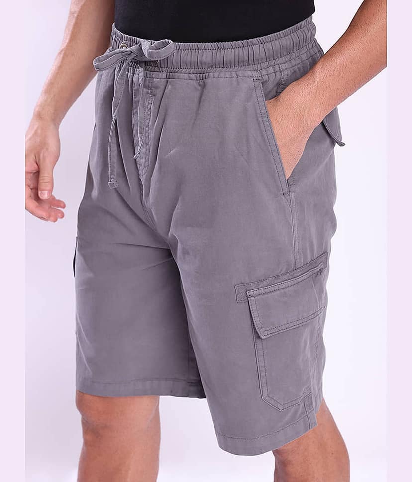 Bene Kleed Grey Cotton Men's Cargos ( Pack of 1 ) view 4