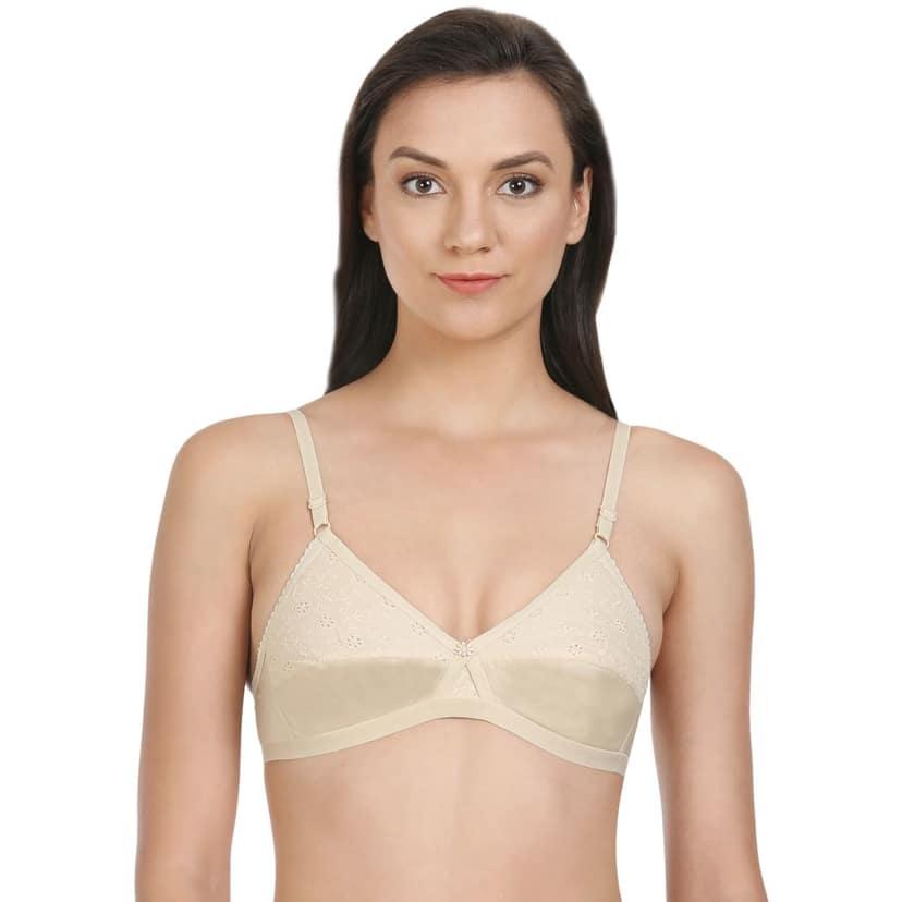 Bodycare Cotton Lightly Padded Non wired Tshirt Bra-Pack of 3 view 2