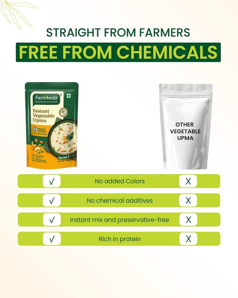Instant Vegetable Upma Mix - 100gm*Pack of 5 view 5