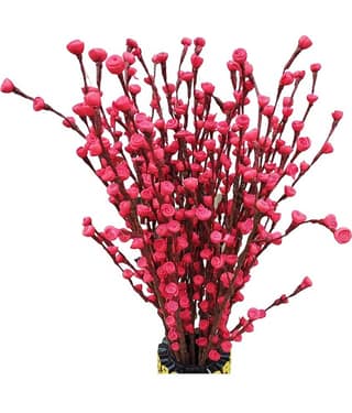 Fab n Style Rose Red Artificial Flowers Bunch - Pack of 1