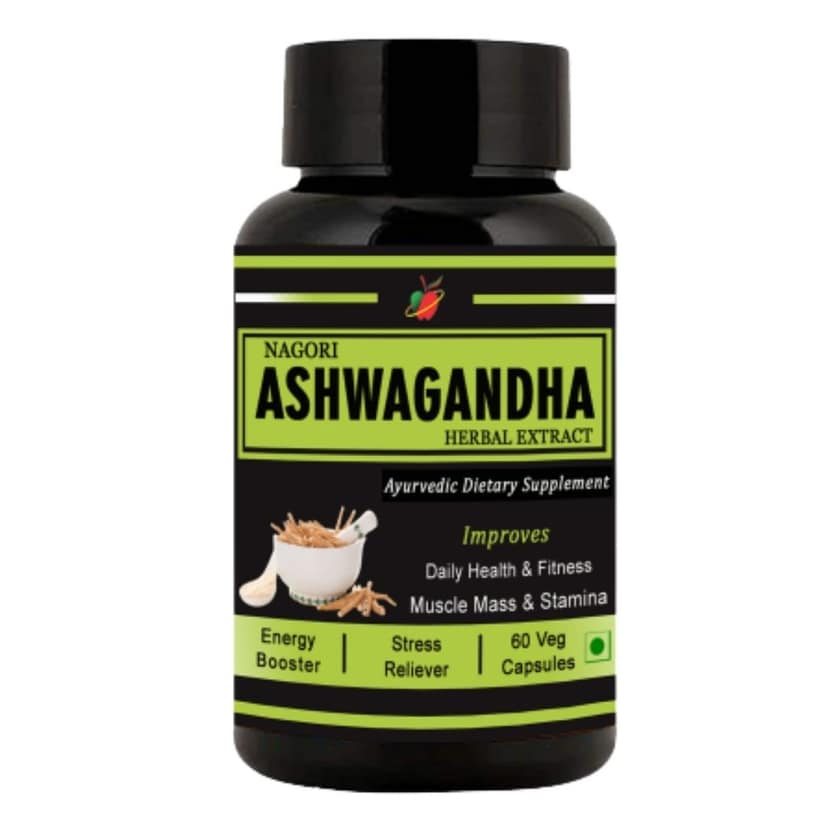 Medinutrica Ashwagandha Extract , Improves Muscles Strength, Energy and Immunity Booster, 60 Ashwagandha Capsules