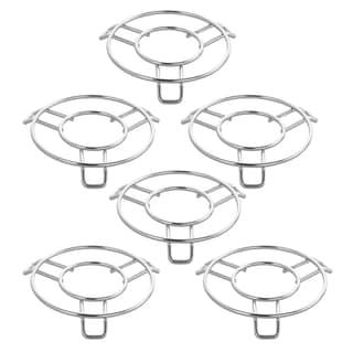KITDOR 16.5 cm Stainless Steel Wire Trivet Stands - Pack of 6