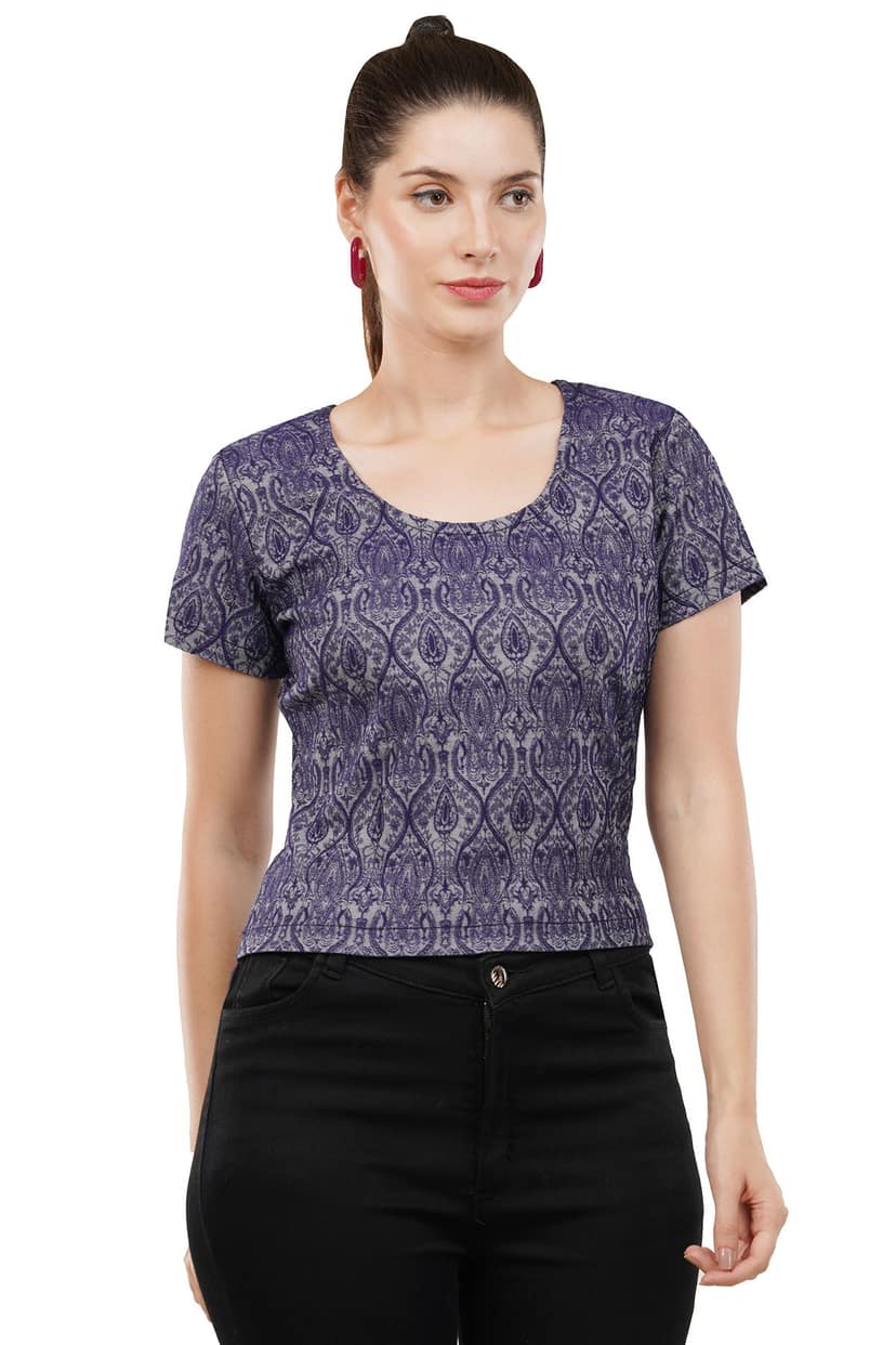 Women Textured Jacquared Top