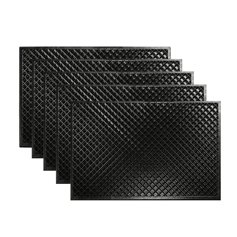 ALP EPDM Rubber Black Door Mats, Pack of 5 view 2