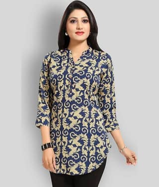 Crepe Short Kurti For Women (Pack of 1)