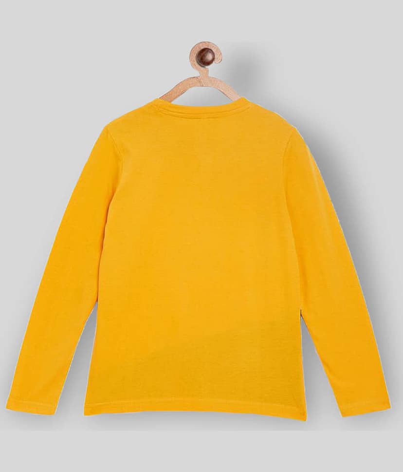 Lil'Clan by The Dry State Pack of 1 Boys Cotton T-Shirt ( Yellow ) view 2