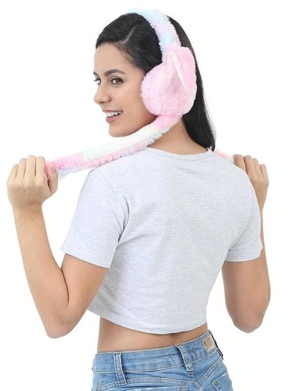 Moving Ear Plush Earmuffs (Assorted Colors, Free Size) | Cold-Proof Winter Accessory | Casual view 5