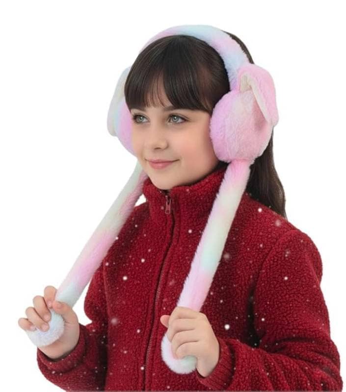 Moving Ear Plush Earmuffs (Assorted Colors, Free Size) | Cold-Proof Winter Accessory | Casual view 9