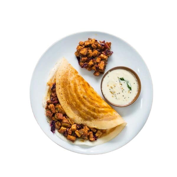 Dosa With Paneer Curry