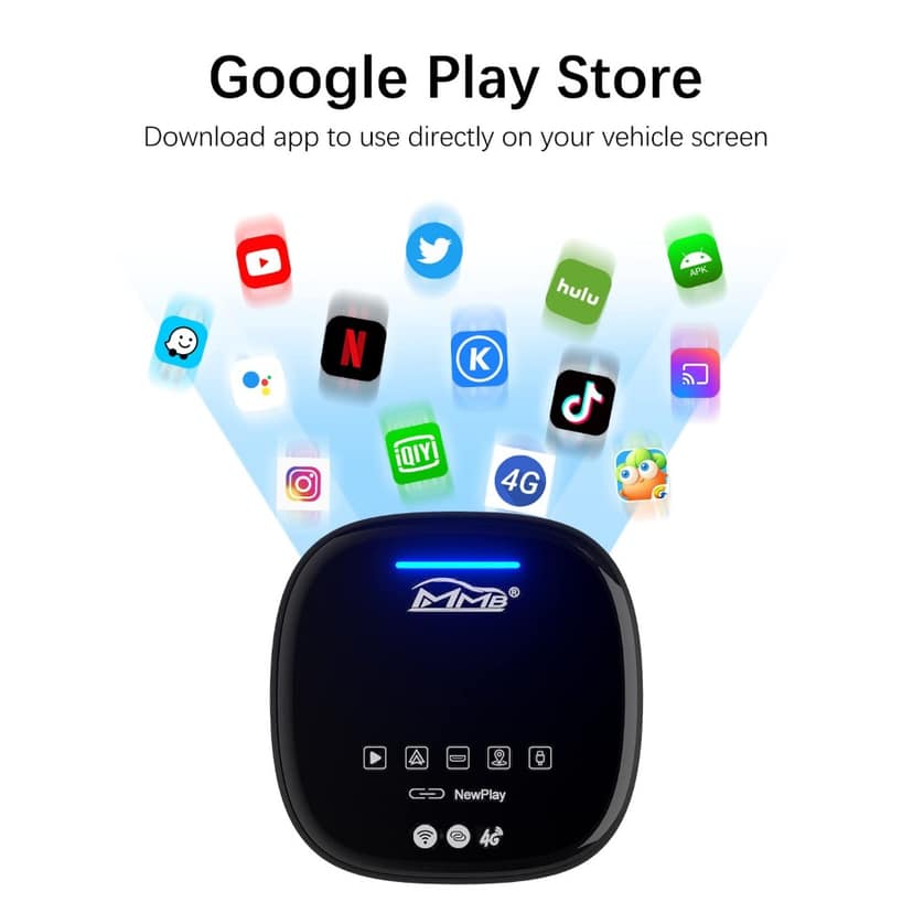 JCBL Accessories MMB Max HD 4 Plus 64 GB Wireless Car - Play and Android - Auto view 2
