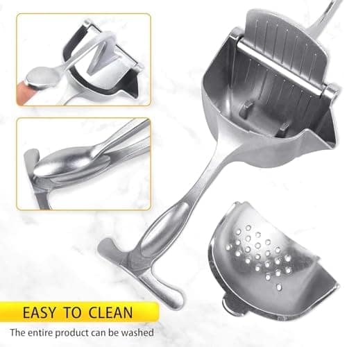 Aluminium Manual Fruit Juicer Orange Heavy Duty Juicer Hand Press Metal Lime Juicer Hand Instant, Steel Handle Simple Fruit Juicer Press Squeezer Citrus Collectible Figure view 3