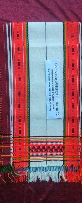 Rongmei/Kabui Traditional Muffler 1 Peice view 2
