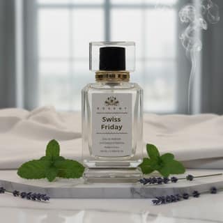 Essent Perfumes Swiss Friday Eau de Parfum (EDP) – Fresh Green Aquatic Long Lasting Perfume – Unisex Fragrance
