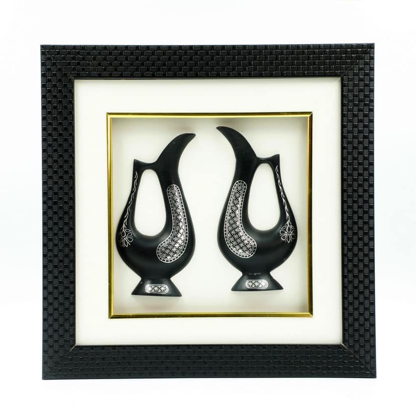 Bidri Ware Jug Pair Frame Star (1TMTDCOKA09806)