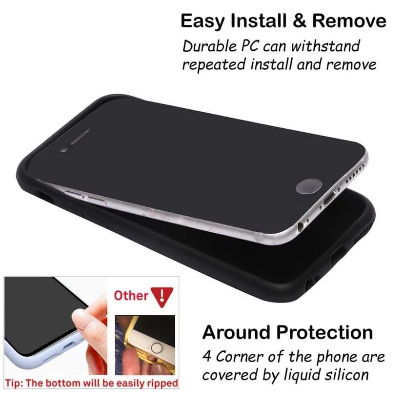LIRAMARK Liquid Silicone Soft Back Cover Case for Apple iPhone 6 / 6S view 6