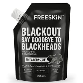 Activated Charcoal Face & Body Scrub 225ml | Deep Cleansing & Blackhead Removal Scrub