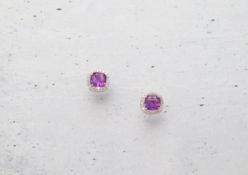 Chromatic Solitaire Stud Earrings view 3
