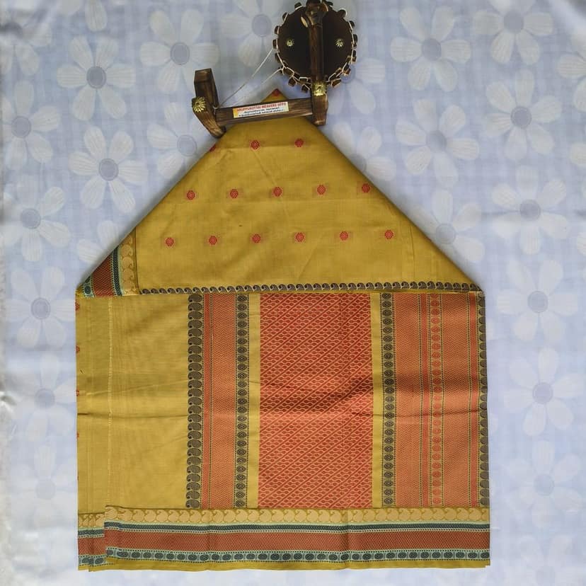 Pure Cotton Saree with Blouse view 2