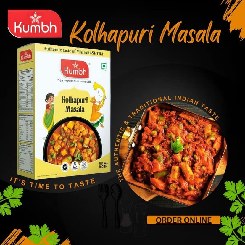 Kumbh Kolhapuri Masala 100 Gm/Special Veg Masala view 3