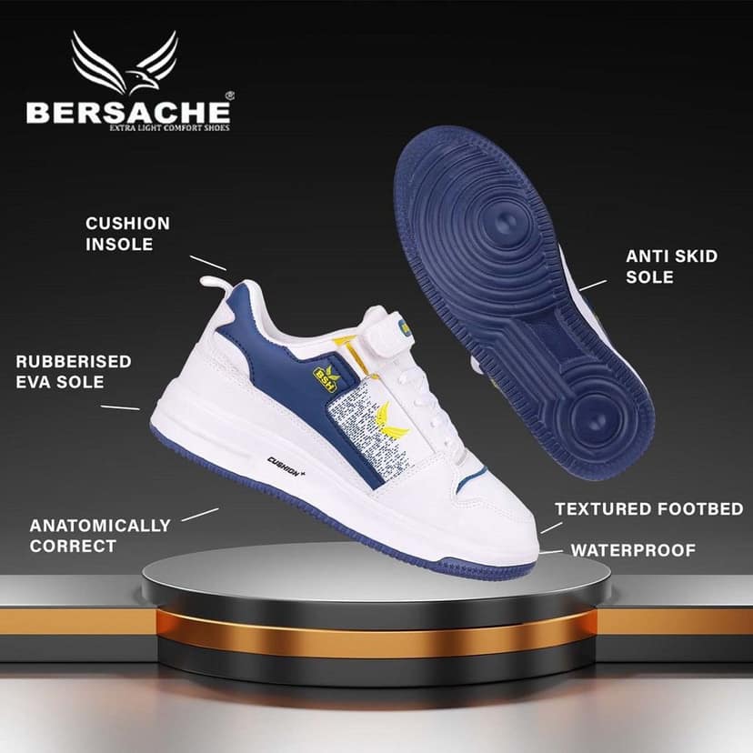 Bersache Sneaker, Loafers ,Casual With Extra Comfort Sneakers For Men's view 4