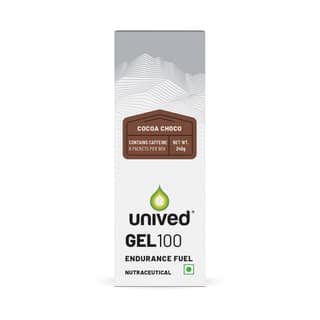 Unived Gel 100 for Fast Energy, Focus & Endurance Training Cocoa Choco