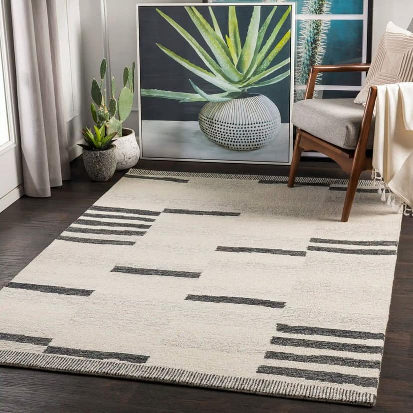 Hand Tufted Granada Beige Wool Rug