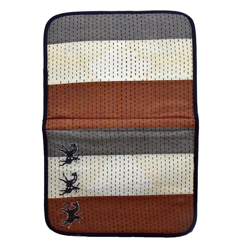 Tribes India Handcrafted Cotton and Sponge Multicolor File Folder view 2