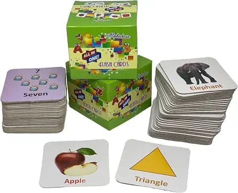 Gurukanth® Premium All in One Flash Cards Book for Kids Toys for 1-6 Years Old Boy and Girls (Laminated Non-Tearable flashcards - Water Proof)|Early Learning Montessori Toy for 1 2 3 4 5 6 Year Old view 2