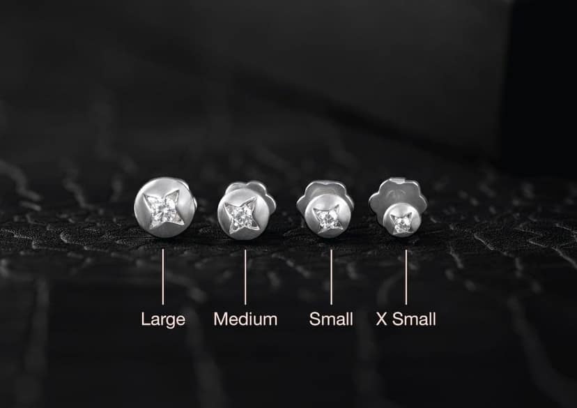 Radiant Starburst Ear Stud For Him (1 Pc Only) view 4
