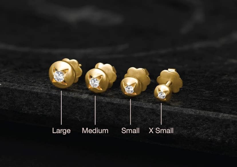 Radiant Starburst Ear Stud For Him (1 Pc Only) view 5