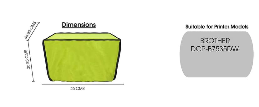 Palap Super Premium Dust Proof Printer Cover for Brother DCP-B7535DW(Green ; 46 x 44.85 x 36.85 cm) view 6