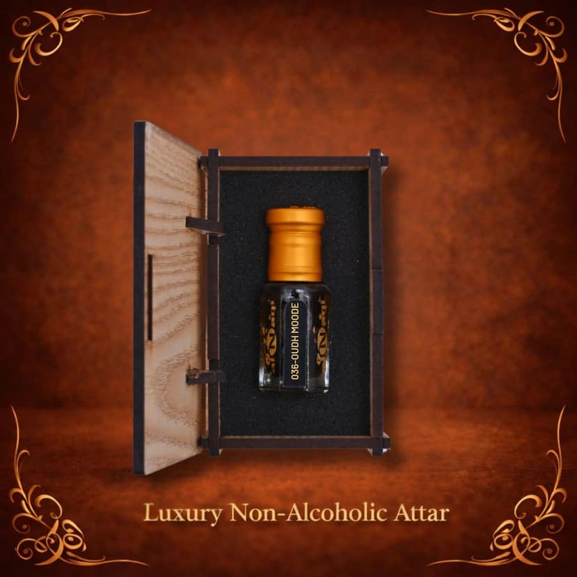 Alnaqi Fragrances Oud Mood Attar-6ml| Perfume Oil | Alcohol-Free Long-Lasting Roll-On, Deep Oud Amber Oriental Notes| Premium Concentrated Unisex Attar for Men & Women view 4