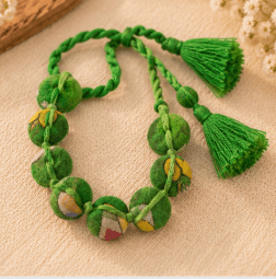 Handmade Beaded and Button Bracelet for Women view 3