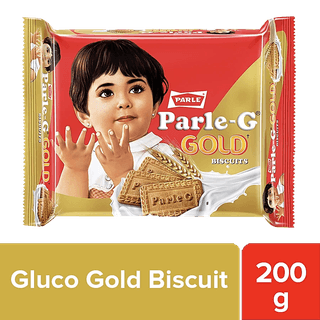 Parle G Gold - Gluco Biscuits, 200 G Pouch