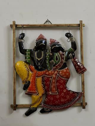 ANTIQUE WALL HANGING RADHA KRISHNA DECORATIVE ITEM AND SHOWPIECES HOME DECOR / RESTAURANT DECOR/ OFFICE DECOR/ TABLE DECOR/DRAWING ROOM DECOR / GIFT ITEM