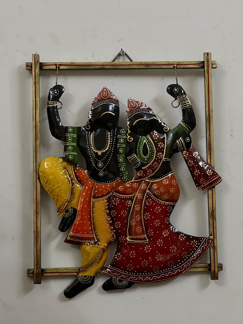 ANTIQUE WALL HANGING RADHA KRISHNA DECORATIVE ITEM AND SHOWPIECES HOME DECOR / RESTAURANT DECOR/ OFFICE DECOR/ TABLE DECOR/DRAWING ROOM DECOR / GIFT ITEM