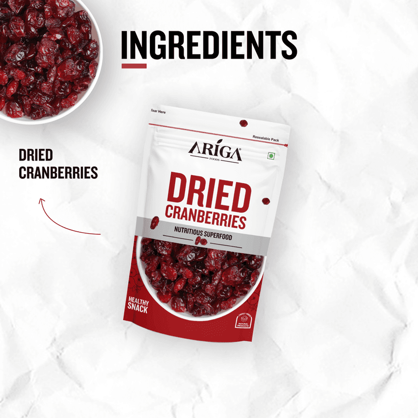 Ariga Foods 100% Natural Premium Dried Cranberries (200 g) view 5