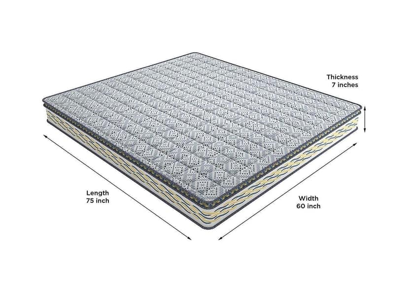 Centuary Pixel Cooling Copper Gel Memory 7 inch High Resilience (HR) Foam Mattress view 2